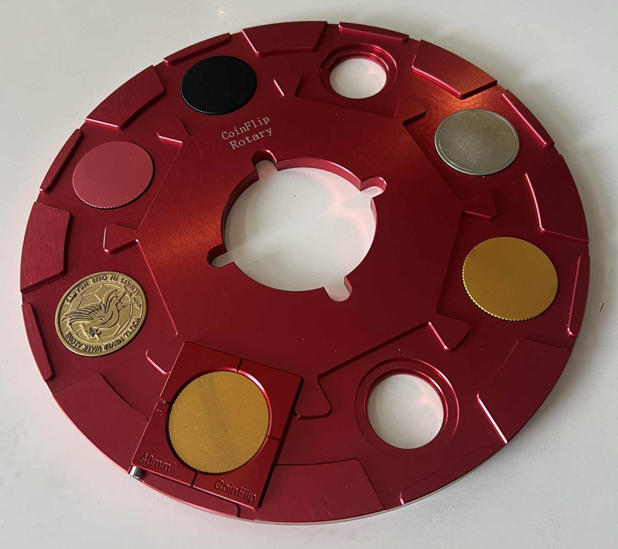 Aluminum CoinFlip Rotary